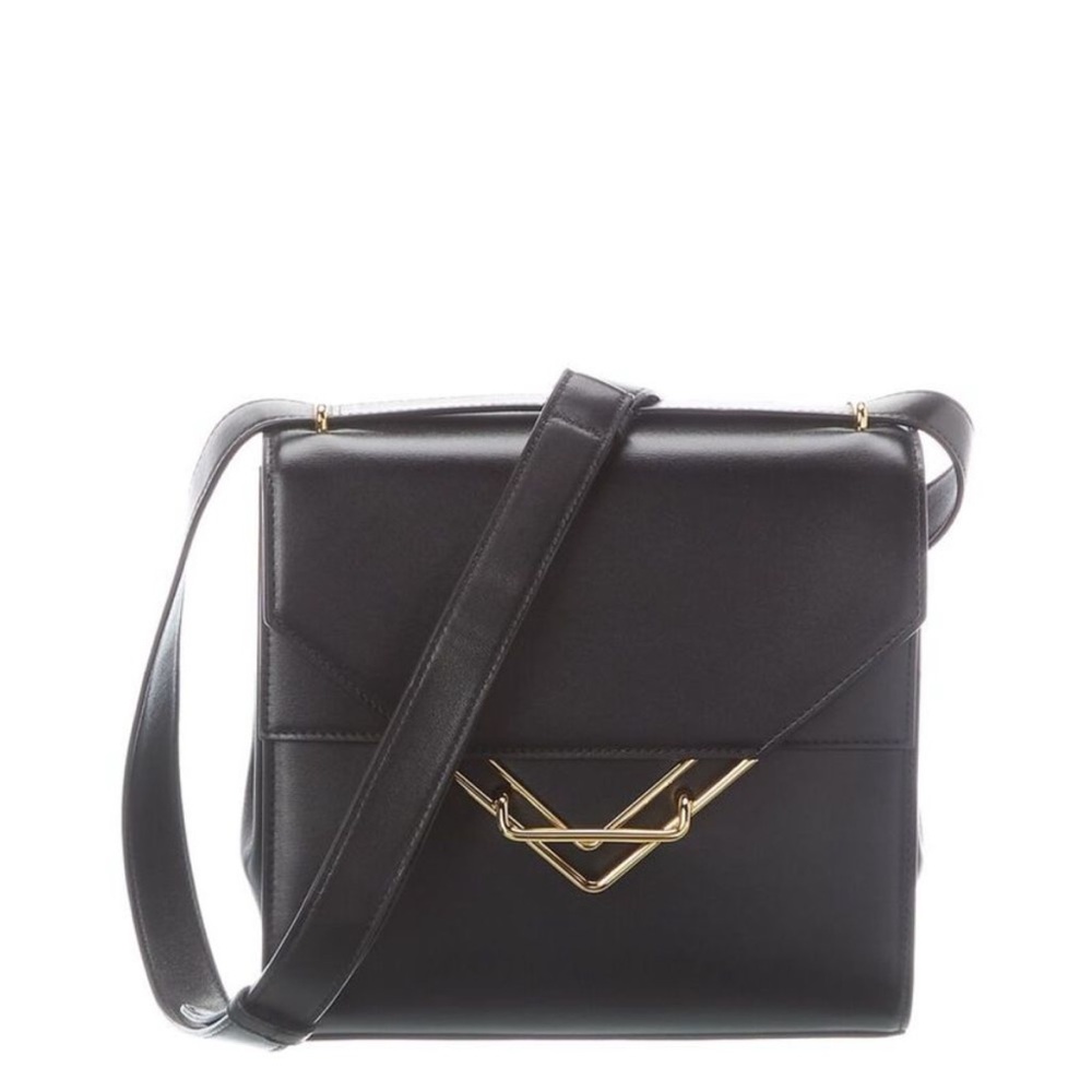 Bottega Veneta The Clip Leather Shoulder Bag
